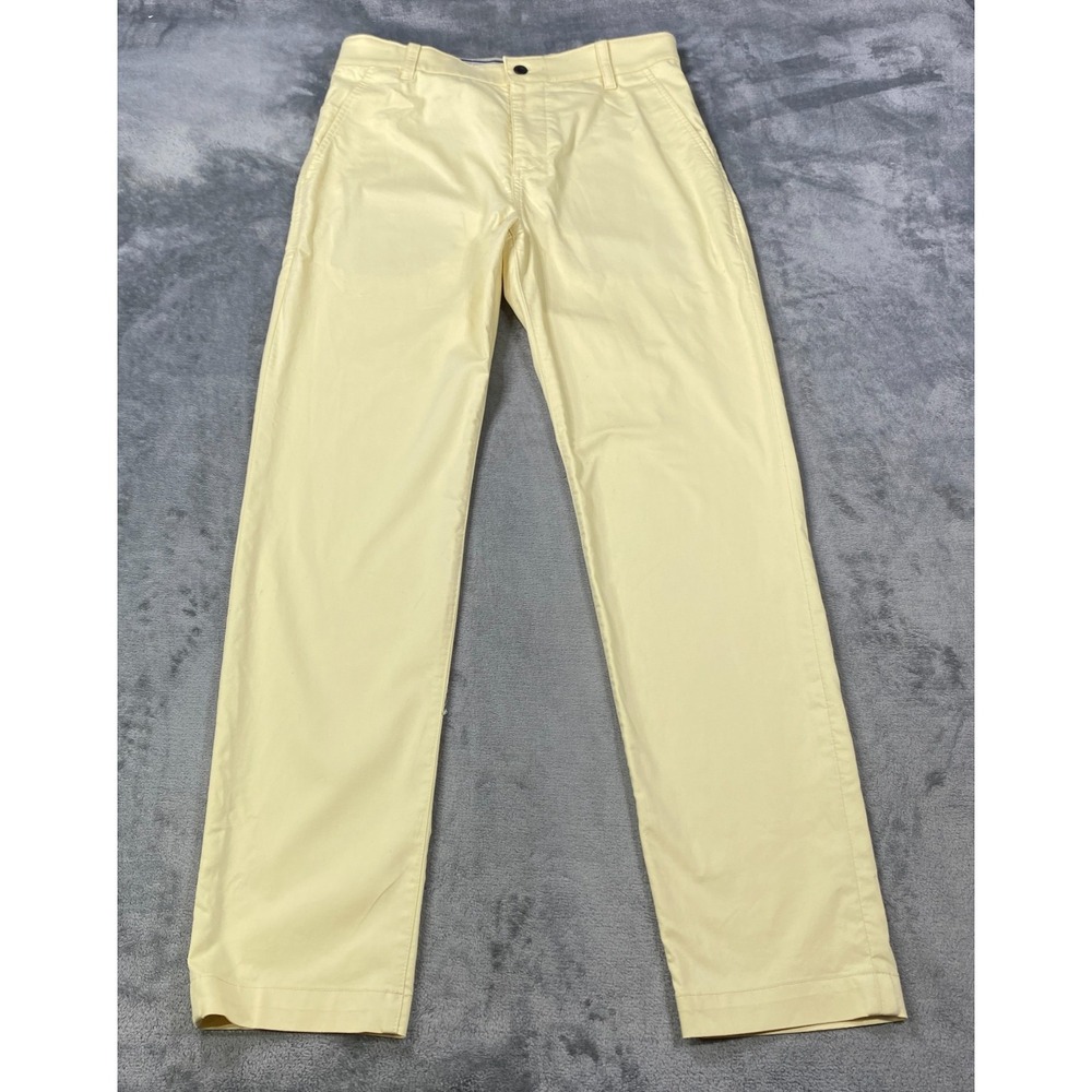 Nike Golf Pants Mens 30x32 (Fits 30x29) Dri-Fit Yellow Chino Straight Active